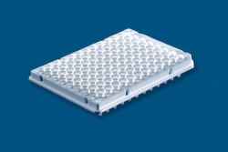 Picture of 96-well PCR plates, PP, semi-skirted, with elevated well rim