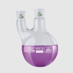 Picture of Round bottom flasks with two necks, parallel arm, borosilicate glass 3.3