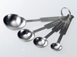 Picture of Measuring spoon set, stainless steel