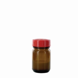 Picture of Wide-mouth bottles, amber glass, PTFE-lined screw caps