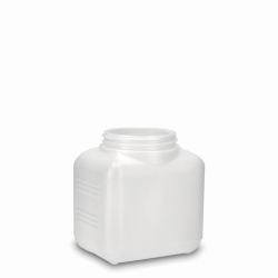 Picture of Square bottles, wide-neck, HDPE