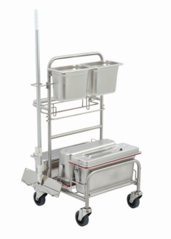 Picture of Cleaning trolleys Clino<sup>&reg;</sup> CR4 EM-GMP, stainless steel