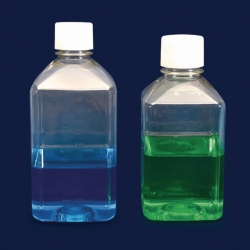 Picture of Square Media Bottles, PET, sterile