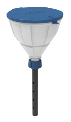 Picture of Safety funnel with ball valve, V2.0, HDPE