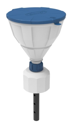 Picture of Safety funnel with ball valve, V2.0, HDPE