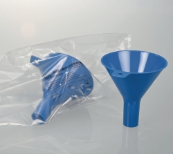 Picture of Disposable powder funnels, PS, blue