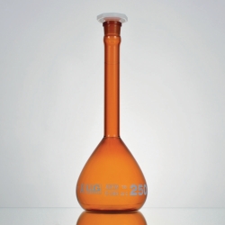 Picture of LLG-Volumetric flasks, borosilicate glass 3.3, class A, amber glass