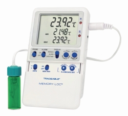 Picture of Temperature data logger Traceable<sup>&reg;</sup> Memory-Loc&trade;, with 1 vaccine bottle probe