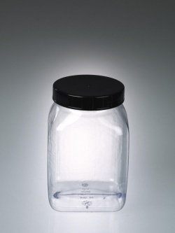 Picture of Square wide-mouth containers, PVC, transparent