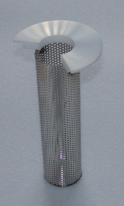 Picture of Support ring with CO<sub>2</sub> wire basket for cold traps with Dewar flask