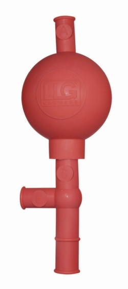 Picture of LLG-Safety pipette bulb, rubber, red