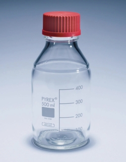 Picture of Laboratory bottles, Media-lab, PYREX<sup>&reg;</sup>, with heat resistant screw cap