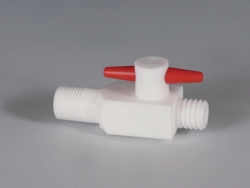 Bild von 2-way/3-way stopcocks, PTFE for Reactor lids