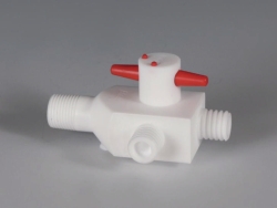 Afbeelding 2-way/3-way stopcocks, PTFE for Reactor lids