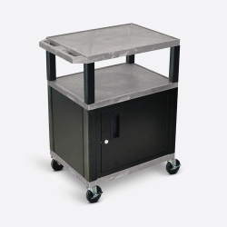 Picture of Laboratory Trolleys, HDPE, with cabinet