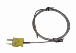 Picture of Thermocouple, thermocouple Type K, with steel braided cable