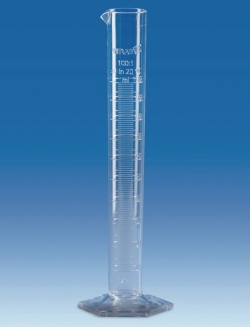 Picture of Measuring cylinders, SAN, tall form, class B, moulded graduations