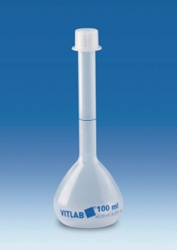 Picture of Volumetric Flasks, PP, Class B, with Screw Cap, PP