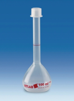 Picture of Volumetric Flasks, PMP, Class B, with PP Screw Cap