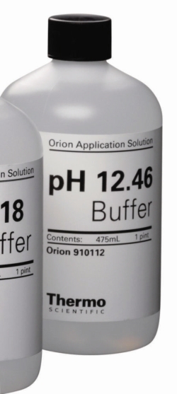 Picture of pH buffer solutions