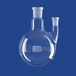 Image Round bottom flasks with two necks, side neck parallel, DURAN<sup>&reg;</sup>