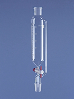 Picture of Dropping funnels, cylindrical, with pressure equalizing tube, borosilicate glass 3.3