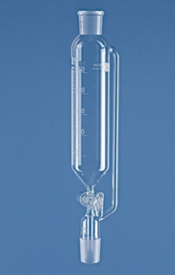 Bild von Dropping funnels, cylindrical, with pressure equalizing tube, borosilicate glass 3.3