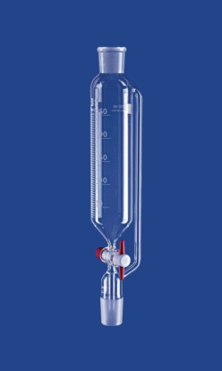 Picture of Dropping funnels, cylindrical, with pressure equalizing tube, borosilicate glass 3.3