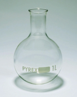 Picture of Round bottom flask, Pyrex<sup>&reg;</sup>, narrow neck