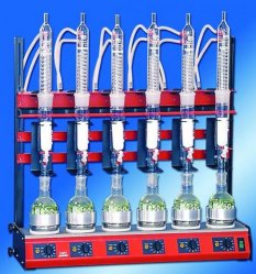 Picture of Serial Extraction Apparatus behrotest<sup>&reg;</sup> for Soxhlet-/Fat-Extraction