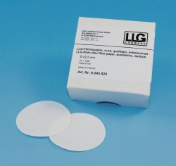 Picture of LLG-Filter papers, qualitative, circles, slow