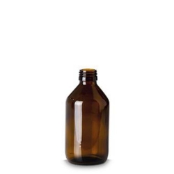 Picture of Narrow-mouth bottles without closure, soda-lime glass, brown, PP 28