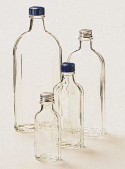 Picture of Bottles, glass, culture, flat, octagonal