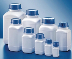 Picture of Square reagent bottles without closure, HDPE