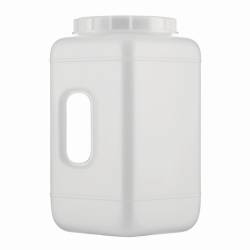 Bild von Wide-mouth square bottles, 311 series, HDPE, with closure