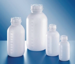 Picture of Medium neck bottles, series 307, HDPE with screw cap, PP