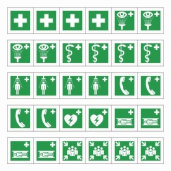 Picture of Emergency labels, Minisymbol
