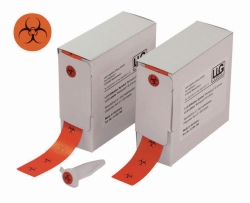 Picture of LLG-Labels with &quot;Biohazard&quot; Symbol