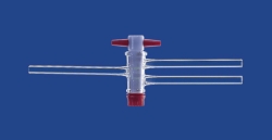 Picture of Two-way stopcocks with PTFE plug, borosilicate glass 3.3