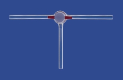 Image 3-way stopcocks, T-bore, borosilicate glass 3.3