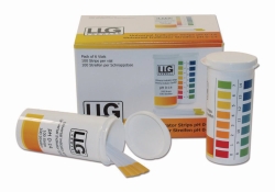 Picture of LLG-Universal Indicator strips <I>&quot;Premium&quot;,</I> in vial with snap lid