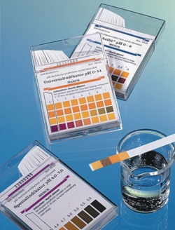 Picture of pH indicator strips