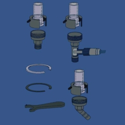 Slika za Tubing adapters for heating and cooling connection