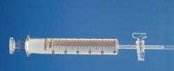 Picture of Gas syringes, FORTUNA<sup>&reg;</sup>, soda lime glass, with capillary stopcock