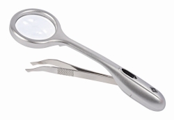 Picture of TRIZETTE<sup>&reg;</sup> - Magnifier tweezer with LED light