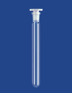 Picture of Test tubes, DURAN<sup>&reg;</sup> tubing, without graduation, with NS joint, with PE stopper