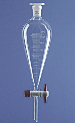 Picture of Separating funnels acc. to Squibb, borosilicate glass 3.3