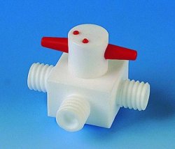 Bild von 3-way GL stopcocks, PTFE