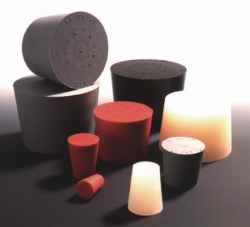 Imagen Silicone stoppers, with single hole