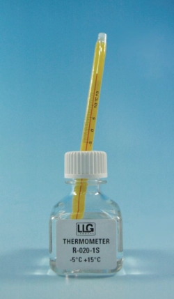 Picture of LLG-Exact-Temp Standard thermometers, red spirit-filled